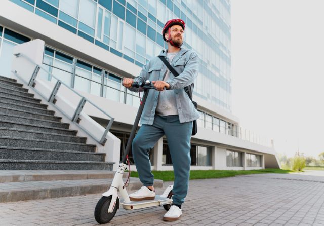 Wie man einen Elektroroller benutzt