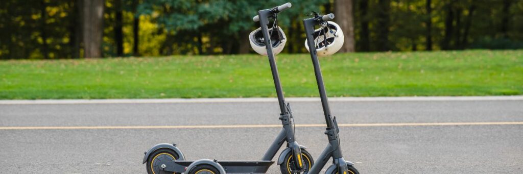 Use of helmets on electric scooters